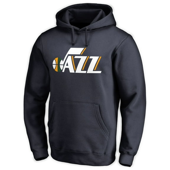 Men's Navy Utah Jazz Wordmark Pullover Hoodie