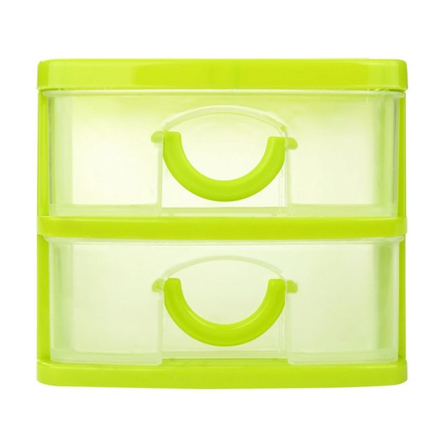 HLONK Boîte de Rangement en Polypropylène 5 Tiroirs Bleu Ciel