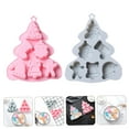 thumbnail image 3 of Minkissy 2-Pack Silicone Pastry and Cookie Molds for Baking Christmas Party Supplies Kitchen Tools, 3 of 8