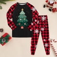 thumbnail image 2 of Cathalem Christmas Pjs Matching Sets Baby Christmas Matching Jammies Kids Holiday Sleepwear Set Red 7-8 Years, 2 of 6