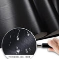 thumbnail image 2 of black wood matt furniture stickers  boeing film pvc adhesive paper back vinyl wallpaper cabinet furniture wood fiber wallpaper, 2 of 7