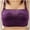 Purple, variant on SHOPESSA Woman's Fashion Plus Size Wire Free Comfortable Push Up Hollow Out Bra Underwear