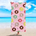 thumbnail image 2 of Toalla de playa de microfibra (150 x 70 cm), de secado rápido, portátil, con bolsa de transporte, sin arena, superabsorbente, 2 of 5
