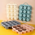 AQJW Silicone Muffin Baking Pan 12 Cups Nonstick Muffin Cupcake Mold
