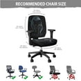 thumbnail image 5 of FKELYI 4 Piece Set Officec Chair Cover with Removable Armrest Covers Vintage Black Cat Print Swivel Boss Chair Protector Dustproof Armchair Cover for Home Office Decoration, 5 of 7