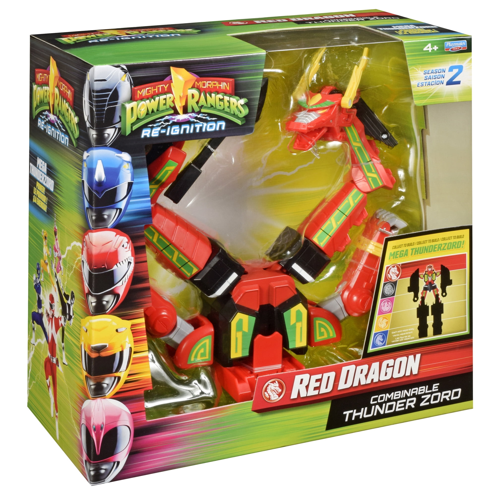 Mighty Morphin Power Rangers: Re-Ignition - Red Dragon Deluxe Combinable Thunderzord (Season 2) by Playmates Toys