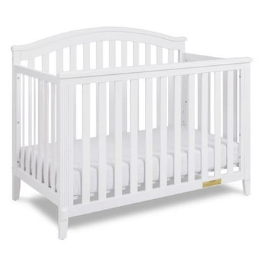 AFG Baby Furniture Kali II 4-in-1 Convertible Crib with Toddler Guardrail White