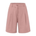 thumbnail image 4 of Pantalones cortos anchos para mujer - Largo hasta la rodilla, cintura elástica - Elegante y casual - Bolsillos, corte entallado - S-XXL, 4 of 4