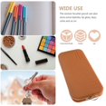 thumbnail image 3 of Makeup Brush Holder Travel for Storage Silicone Makeup Brush Holder Brown Case, 3 of 4