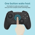 thumbnail image 3 of Wireless Gamepad Vibration Joystick Bluetooth-compatible Game Controller Replacement for Nintendo Switch, Black, 3 of 8