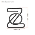 thumbnail image 2 of Uxcell Paper Clip Coated Letter Z Shape Alphabet Clips Bookmarks Black for Organize Office Home, Pack of 100, 2 of 6