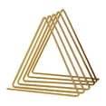 thumbnail image 1 of Wrought Iron Triangle Bookshelf Home Desktop File Magazine Sorter Organizer Study Room Office Newspaper Storage Rack Black, 1 of 7