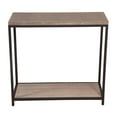 thumbnail image 3 of Eccostyle 2-Tier Solid Bamboo Steel Frame Console Table - Brushed Gray, 3 of 7