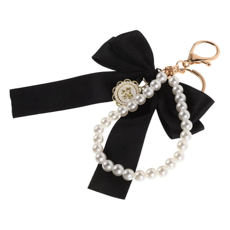 Hemoton Bow Keychain Cute Bow-knot Tassel Keychain Bowknot Ribbon Key Ring Creative Purse Bag Pendant Charm for Women Girls Car Keys Decoration