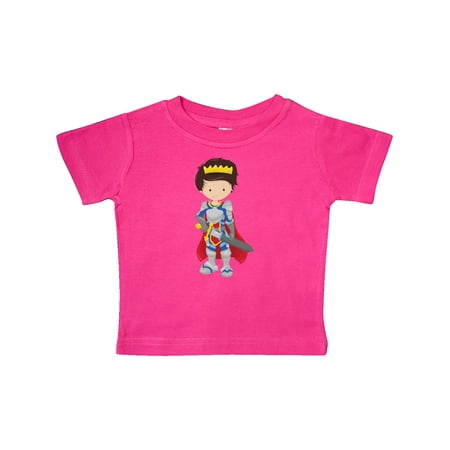 

Inktastic Boy Prince Knight In Shining Armor Brown Hair Gift Baby Boy T-Shirt