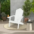 thumbnail image 2 of Costway Patio HIPS Adirondack Chair with Cup Holder Weather Resistant Outdoor 380 LBS White, 2 of 12