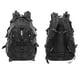 thumbnail image 2 of Mochila militar táctica de alta capacidad, bolsa de hombro doble con cinturón de cadera, resistente al agua, mochila para senderismo y escalada al aire libre, mochila militar de camuflaje negro, 2 of 8