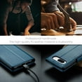thumbnail image 6 of Flip Wallet Case for Google Pixel 8a, with RFID Blocking Credit Card Slot Kickstand Magnetic Closure Protective Phone Cover Women Men for Google Pixel 8a (Blue), 6 of 18
