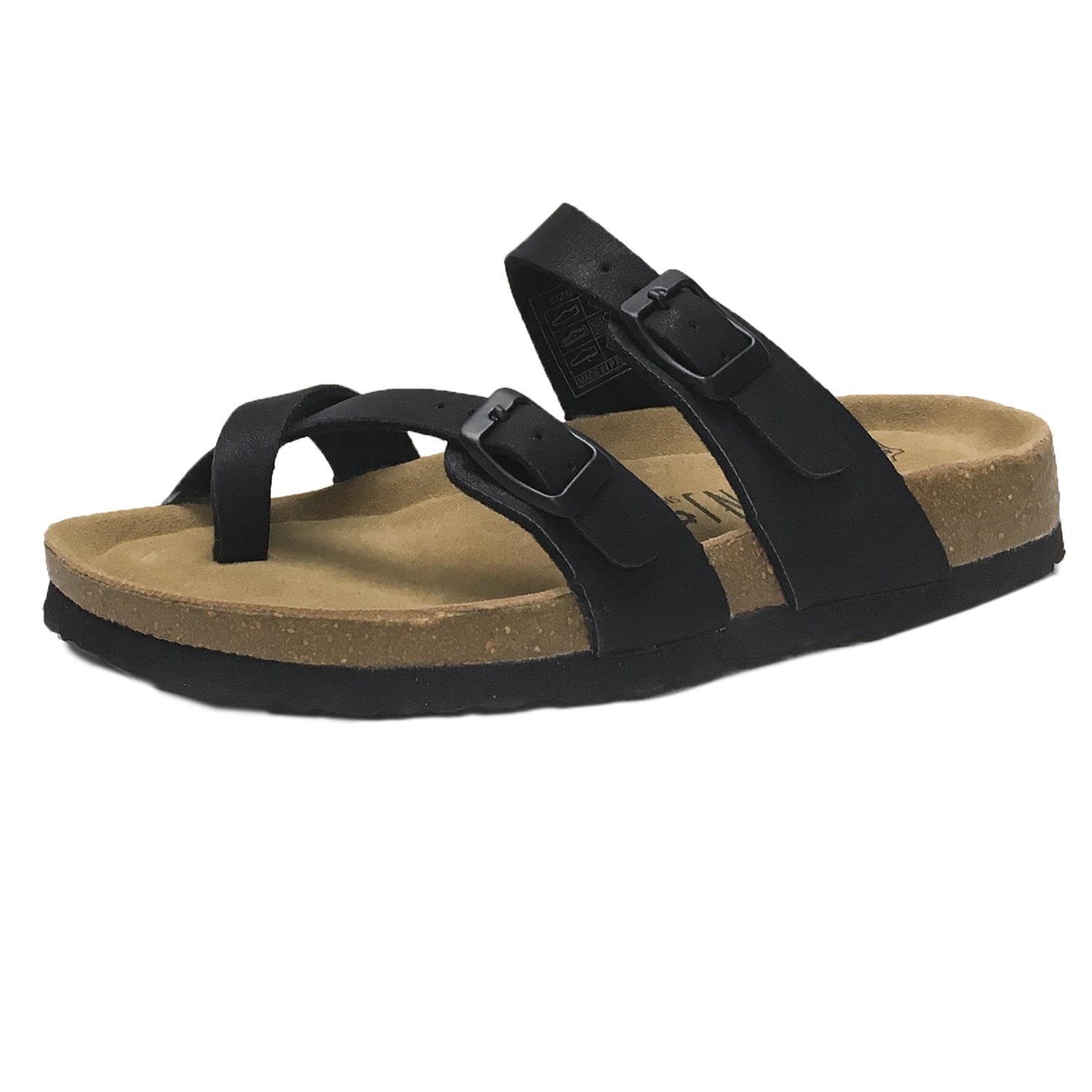 thick double strap sandals