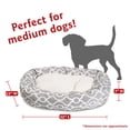 thumbnail image 3 of Majestic Pet Sherpa Athens Bagel Pet Bed for Dogs, Calming Dog Bed Washable, Medium, Gray, 3 of 5