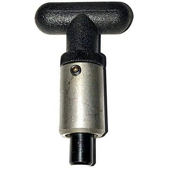 SBDs (Packof 2) 'POP' Pull Pin 1" Diameter x 1-1/2" Length Weld ON Steel Barrel | 3/8" Diameter Spring Loaded Zinc Plated Steel Plunger | Plastic T HANDLE Knob | Knurled Round Nut w/Grub screw Lock.