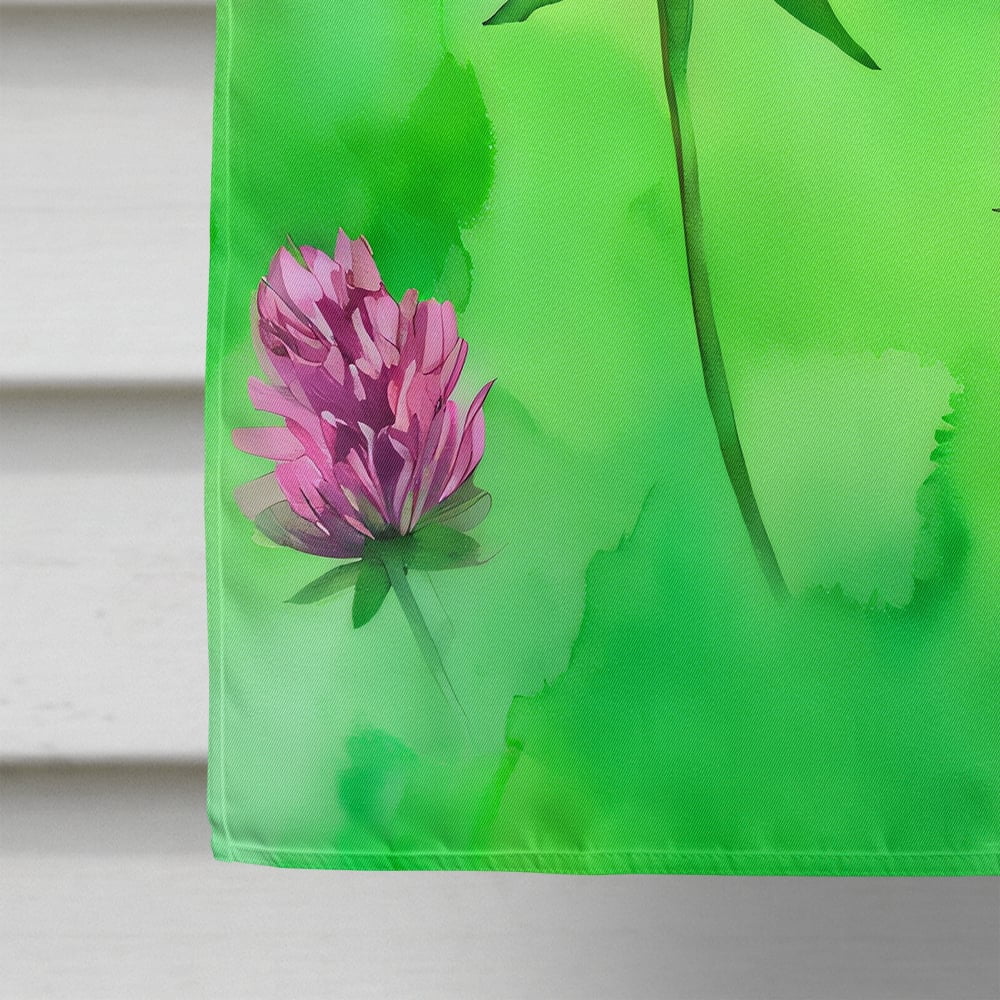 Vermont Red Clover in Watercolor House Flag 28 in x 40 in