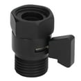 Brass Shut Off Valve for G1/2 Shower Head, Black Water Control Valve