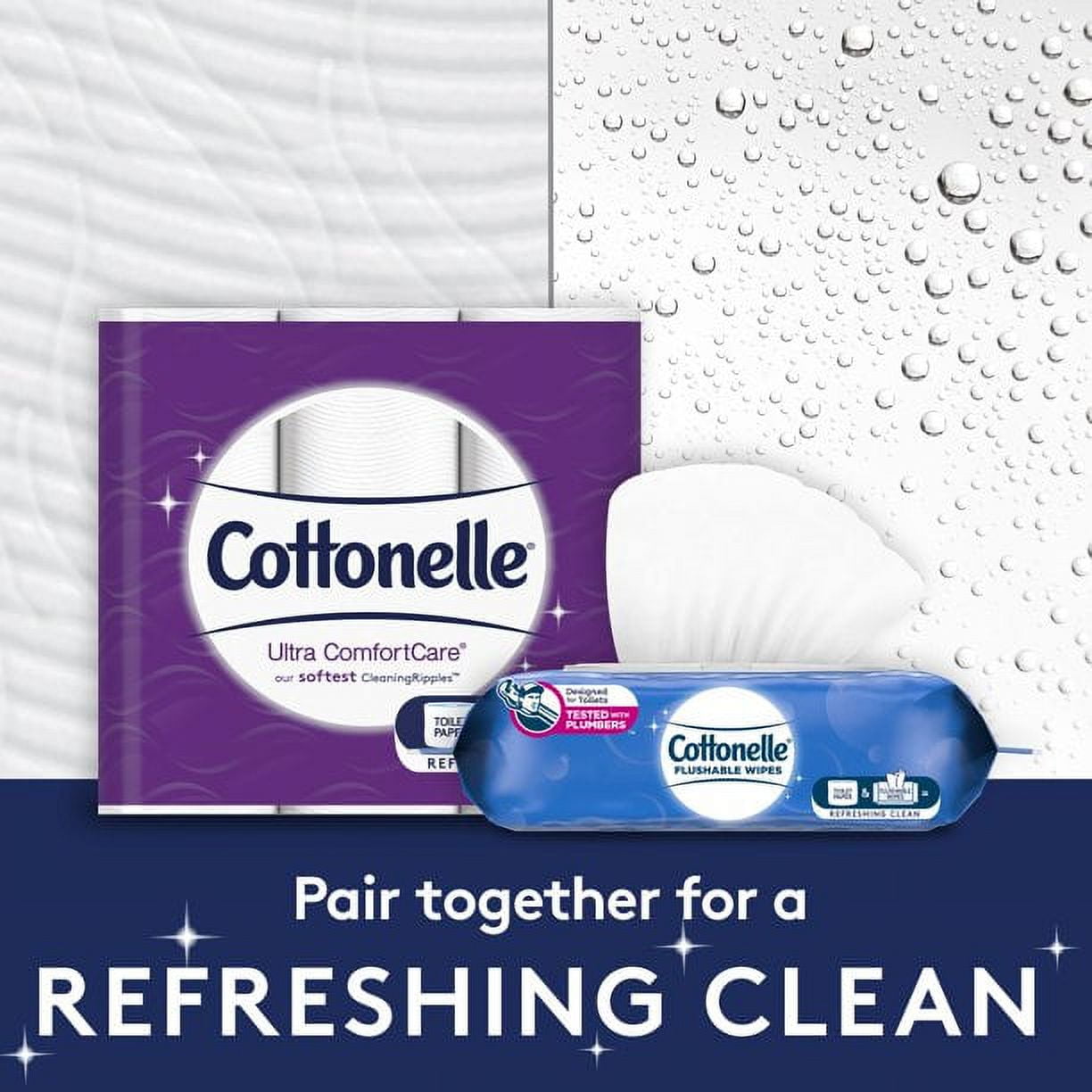Cottonelle Ultra Comfort Toilet Paper, 24 Mega Rolls, 284 Sheets per Roll (6,816 Total)