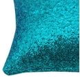 thumbnail image 2 of Yuga Decorative Shiny Metallic Blue Sequin Glitter Pillow Cover Throw Cushion Case 12 X 12 Inches, 2 of 5