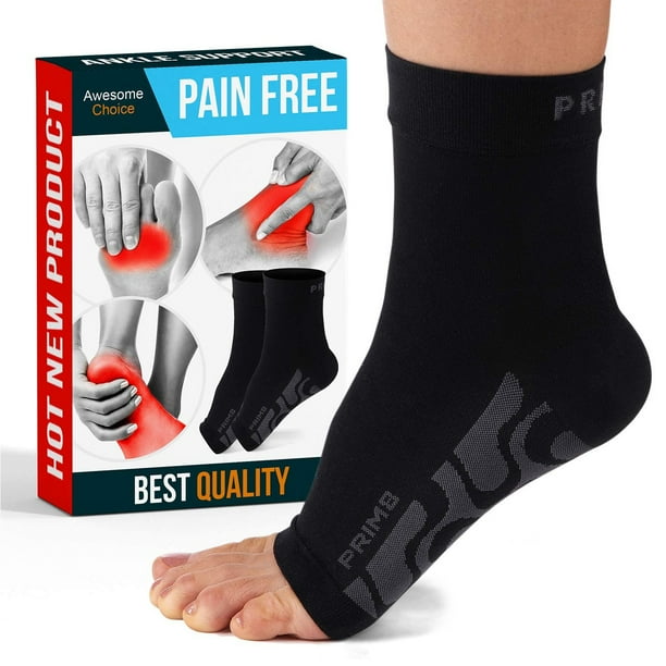 Ankle Brace Sock Compression Sleeve Supports Foot in Joint Pain