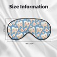 thumbnail image 5 of Fuzoiu Funny Cute Healthy Teeth Print Sleep Masks,Eye Masks with Adjustable Strap for Sleeping,Night Eye Shade for Women Men,Eye Cover for Full Night's Sleep, Travel and Nap, 5 of 7