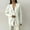 White, variant on Uaswgudfs ​Women's V-Neck Button Cardigan - Relaxed Fit Textured Knit with Ribbed Hem & Cuffs​