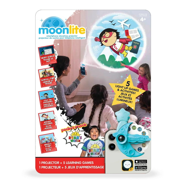 Moonlite Storytime Projector with 5 Disney Bedtime Stories for Kids,  Interactive Reading Gift Pack 