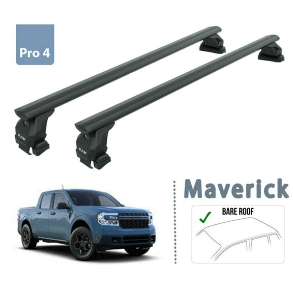 For Ford Maverick 2020-23 Roof Rack Cross Bars Normal Roof Alu Black