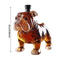 thumbnail image 2 of Set Empty 300ml Bottle Unique Glass Design Home Bar Accessory Stylish Engraved Dog Shape for Enthusiasts, 2 of 7