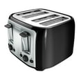 thumbnail image 5 of BLACK+DECKER 4-Slice Toaster with Extra-Wide Slots, Black with Stainless Steel Accents, including Crumb Tray, 5 of 10