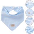 thumbnail image 4 of Baby Boy Girl Solid Color Cotton Cap Summer Hat with Ears Triangle Towel Scarf, 4 of 10