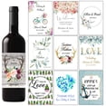 thumbnail image 2 of 20 etiquetas de vino personalizadas para aniversario de boda, pegatinas personalizadas para botellas de vino de matrimonio, regalos de boda para fiestas de cumpleaños, 2 of 5