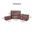 thumbnail image 5 of Shop LC Doorbuster Set of 3 Paisley Pattern Faux Leather Treasure Chest Storage Box Birthday Gifts, 5 of 9