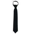 thumbnail image 1 of Boys 11 inch Solid Color Zipper Necktie Ties - Many Colors Available, 1 of 1