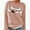 Pink, variant on Hueook Women's Sweaters Cute Sweaters for Women Women's Casual Printed Pullover Long Sleeve Round NeckOuterwear Coats Sweaters Blue 4X