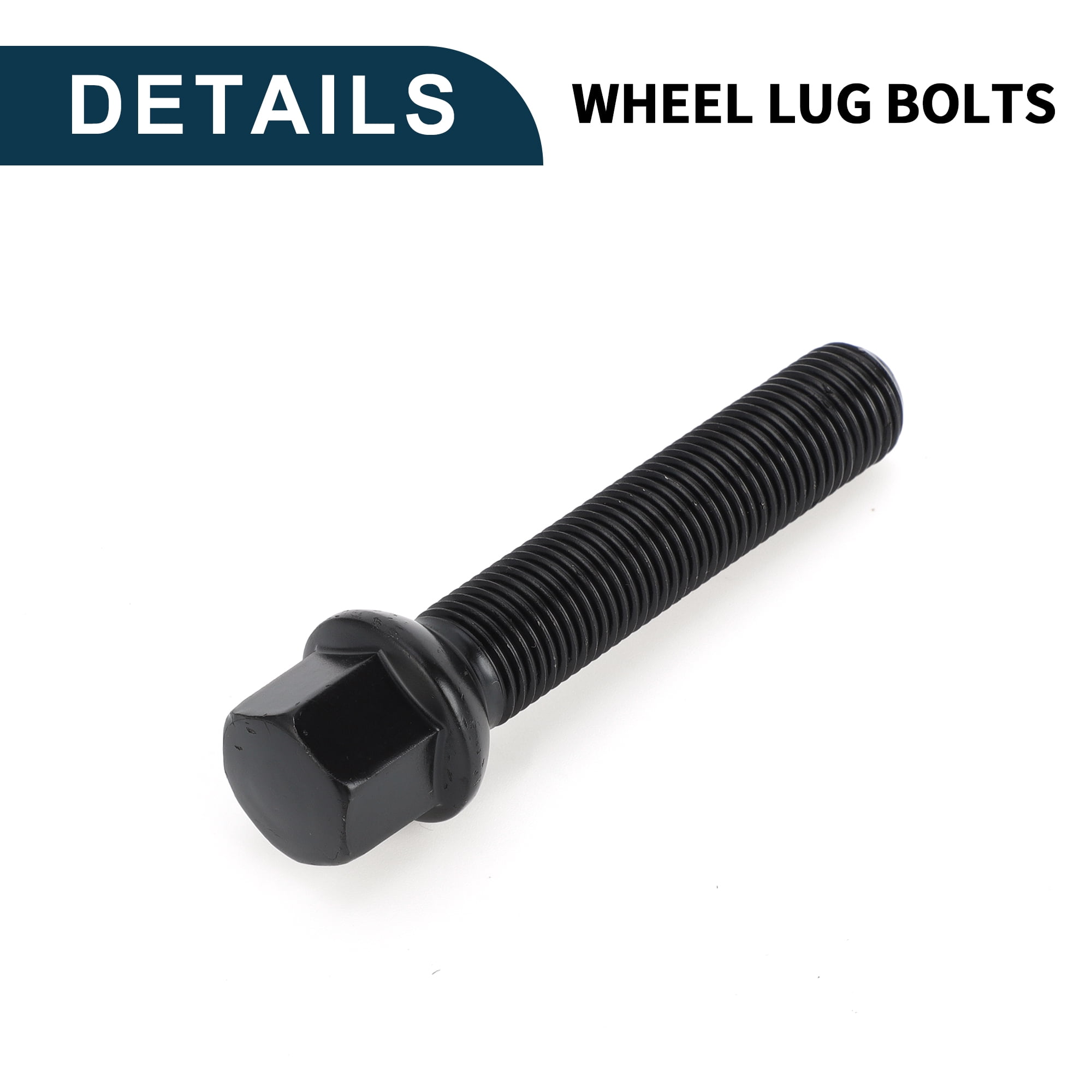 Unique Bargains Ball Seat Wheel Lug Bolt for Volkswagen and for Audi M14x1.5mm 10 Pieces