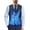 Blue Flame Print, variant on Dragon Pattern Casual Waistcoat Vest Woven Fabric Button Down Slim Fit Mens Suit Vest for Business Formal