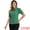 Green, variant on Women's Puff Sleeve Point Collar Essential Office Shirt XS White