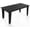 Black, variant on Wood Texture Outdoor Coffee Table, 35" x 18.2" Poly Lumber Patio Coffee Table, All Weather Adirondack Outdoor Table for Balcony, Garden, Indoor or Outdoor, Slate Gray Slate Gray