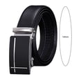 thumbnail image 2 of CSChome Men Belt Men Autumatic Belt Business Formal Smooth Faux Leather Alloy Buckle Great Durability Meeting, 2 of 6