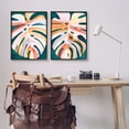 thumbnail image 3 of Stupell Industries Tropical Monstera Leaves Botanical & Floral Painting Black Framed Art Print Wall Art, 24 x 30, Set of 2, 3 of 10
