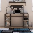 thumbnail image 4 of Ameriwood Home Condor Toolless Double Pedestal Computer Desk in Rustic Oak, 4 of 11