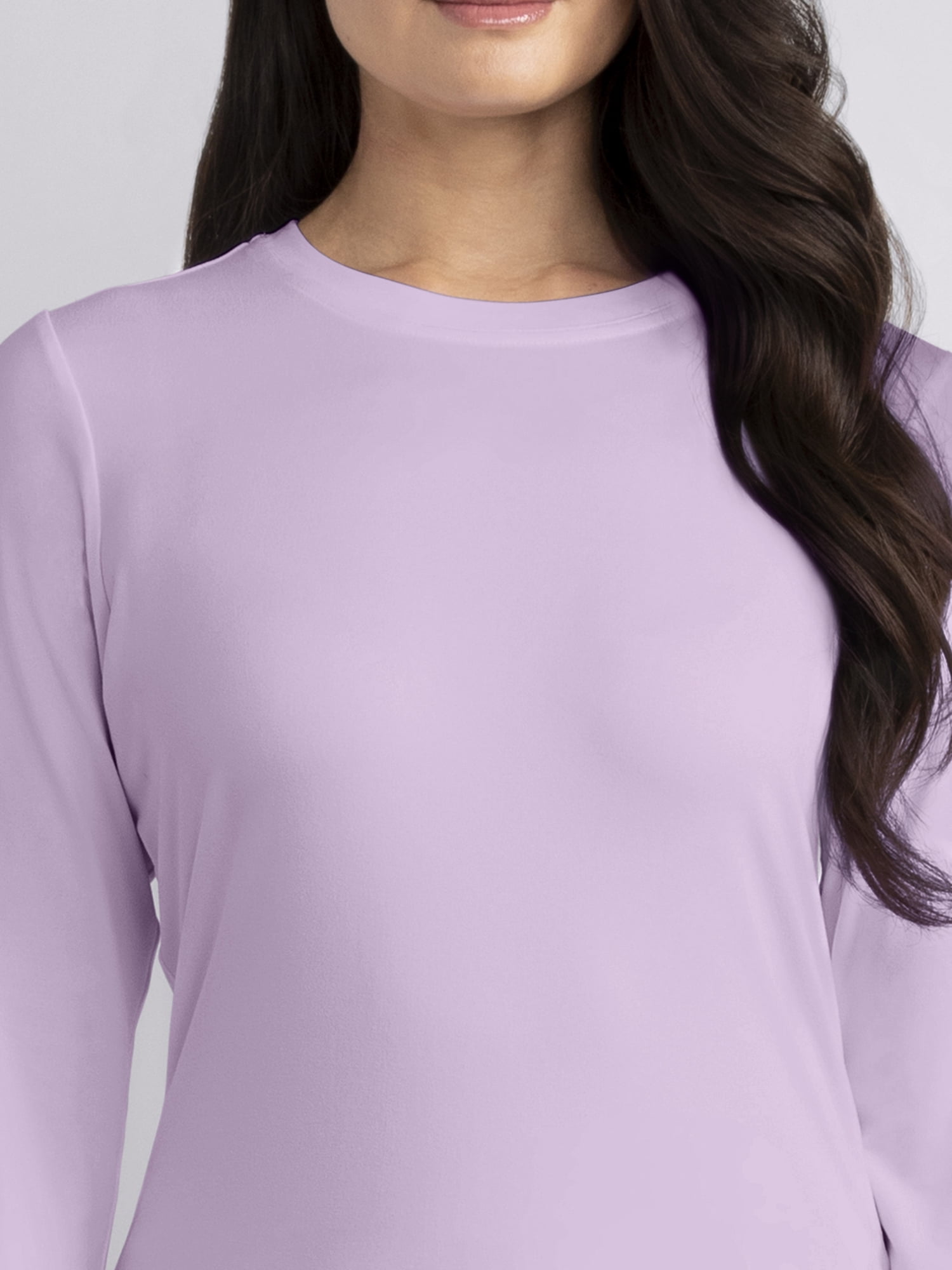 Gildan Women’s Crew Neck Long Sleeve Underscrub T-Shirt, 2-Way Stretch, Sizes XS-2XL