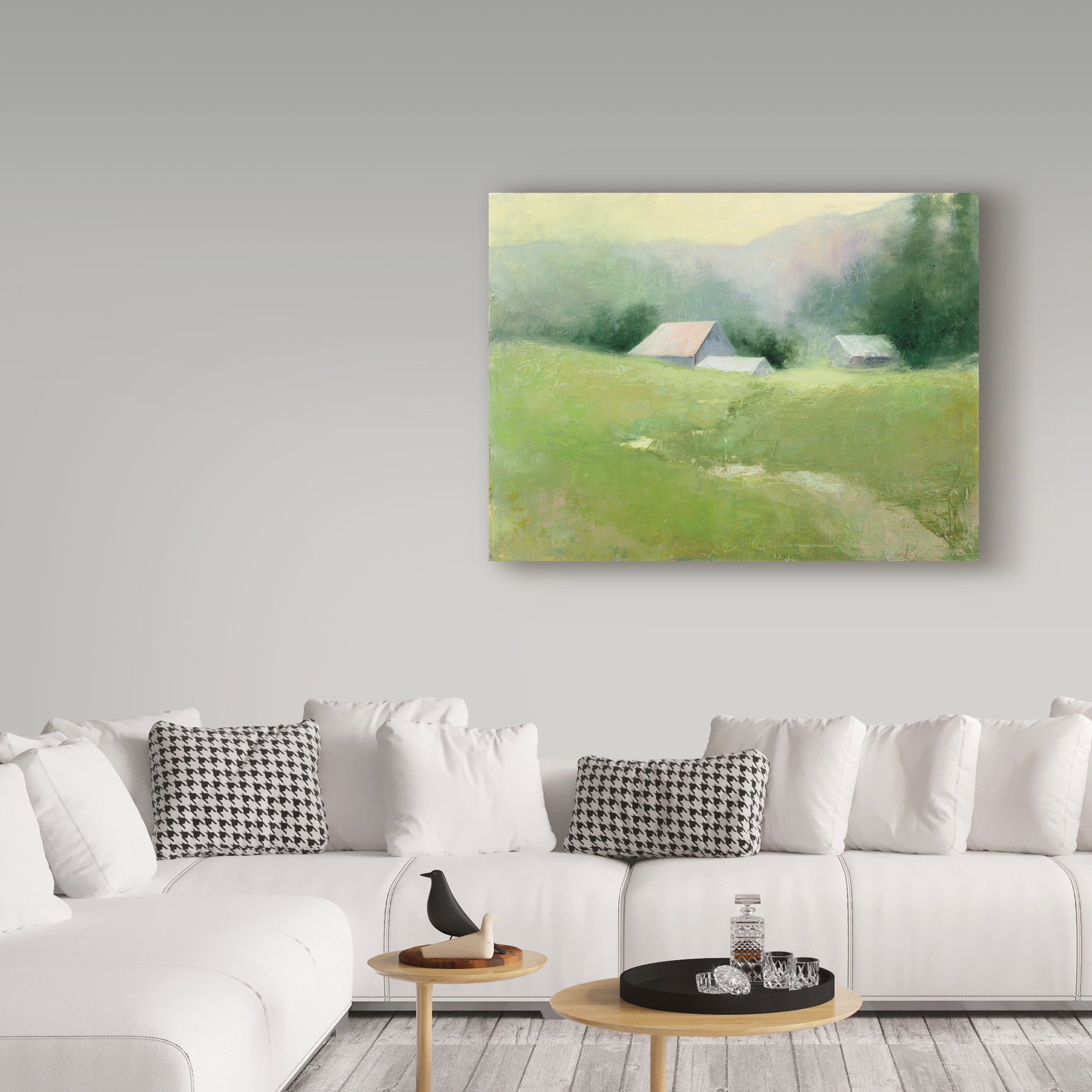 Trademark Fine Art 'Homestead Landscape' Canvas Art by Julia Purinton